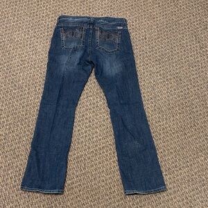 Women's Boot Cut Jeans - Deep Blue